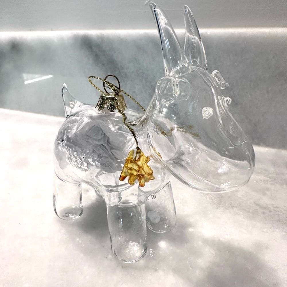 Beekman 1802 Extremely RARE Baby Goat Inside Blown Glass Ornament Large